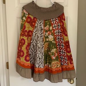 Buy 1, get 1 (see below) - Multicolor Verty elastic waist band lightweight skirt